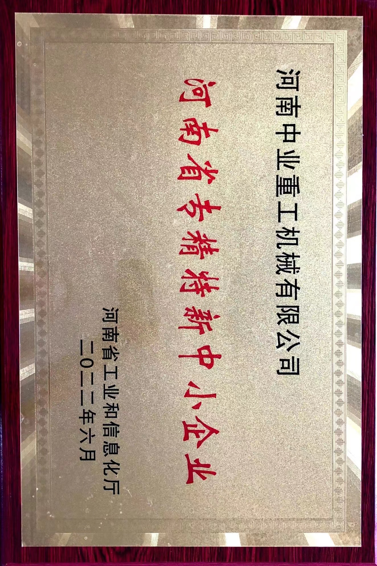 热烈祝贺游艇会yth荣获 “河南省专精特新中小企业”称呼